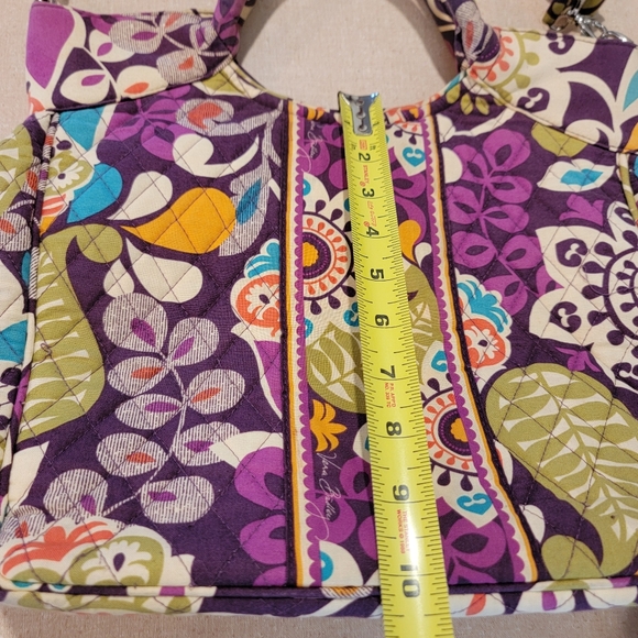 Vera Bradley Plum Crazy Purple Floral Top Handle Bag‎ Purse - Picture 11 of 14